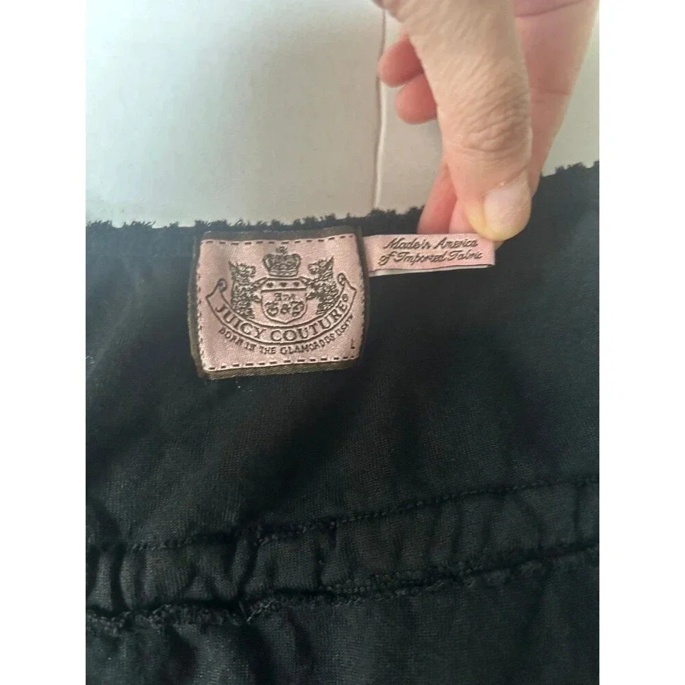 Juicy Couture Dress Womens L Swim Cover Up Black Adjustable Strap